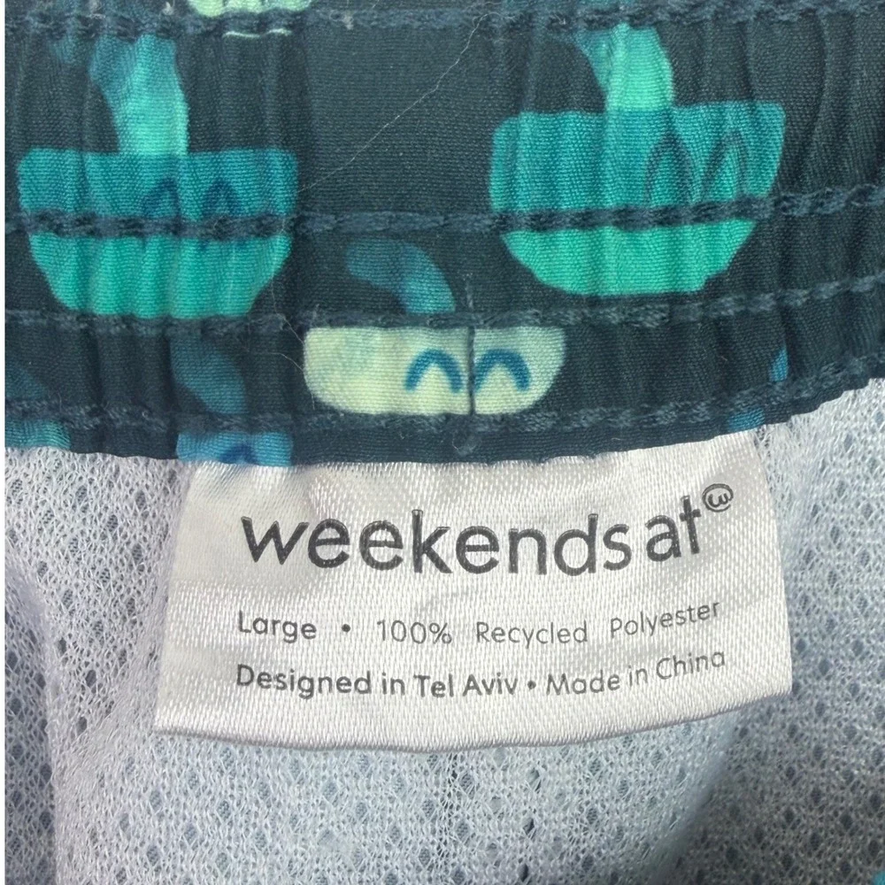 Weekends At Mushroom Print  Swim Trunks‎ Large